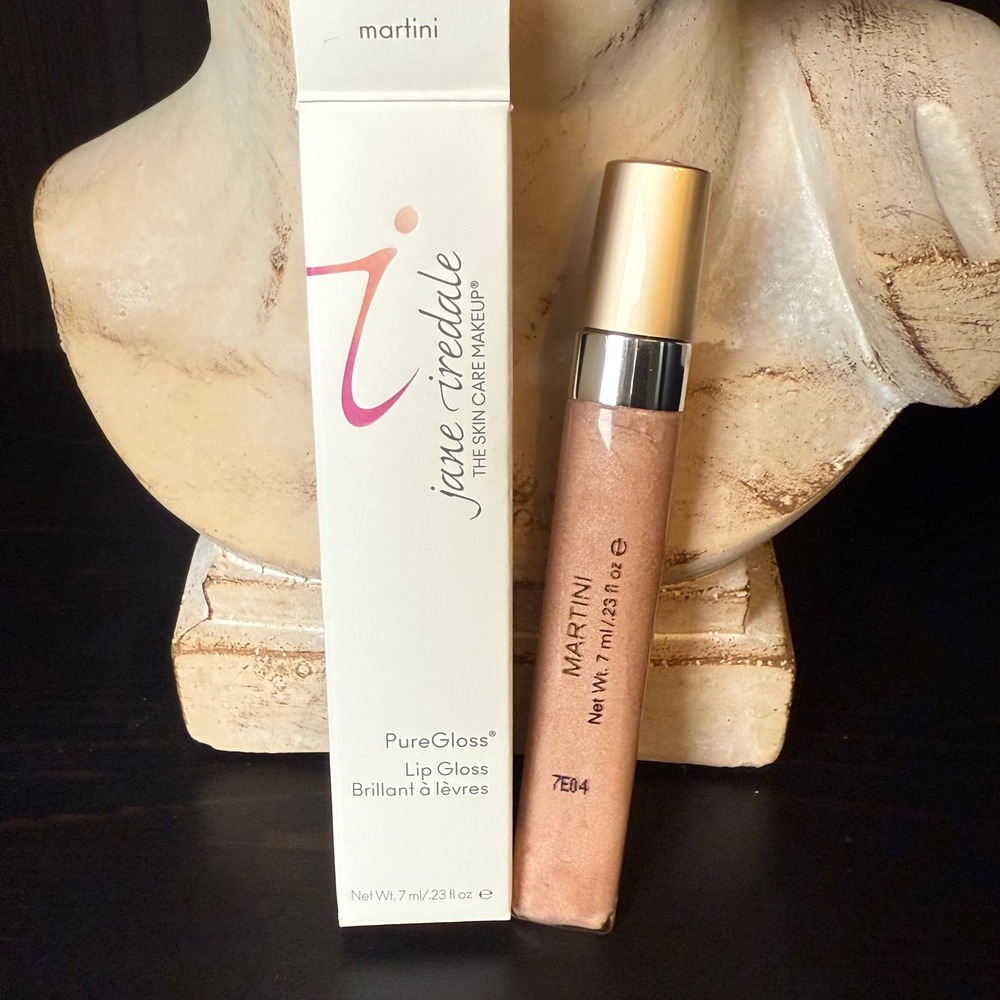 Jane Iredale PureGloss Lip Gloss Martini Shimmer Champagne Gold 7ml NEW